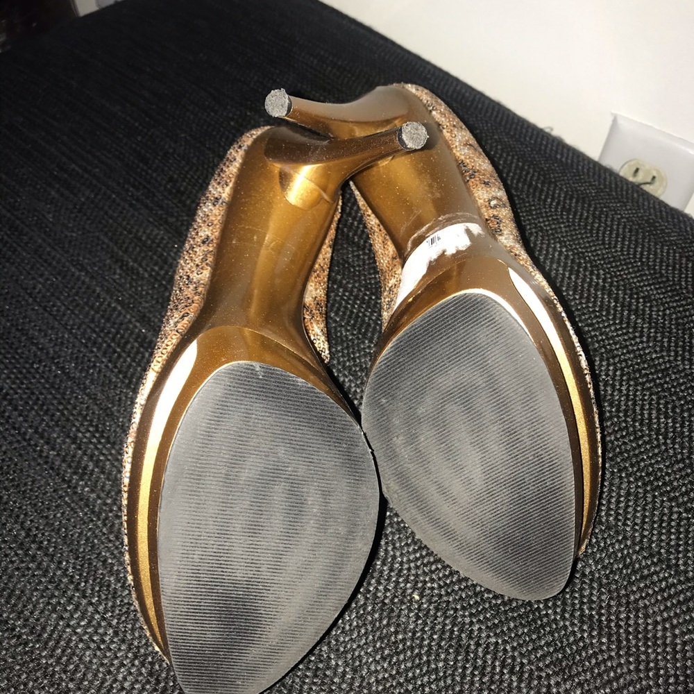 Gold sequin heels - Picture 4 of 4
